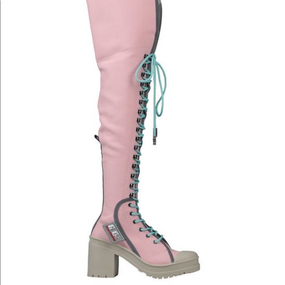 Shoes - SOLD GCDS thigh high boots size 38